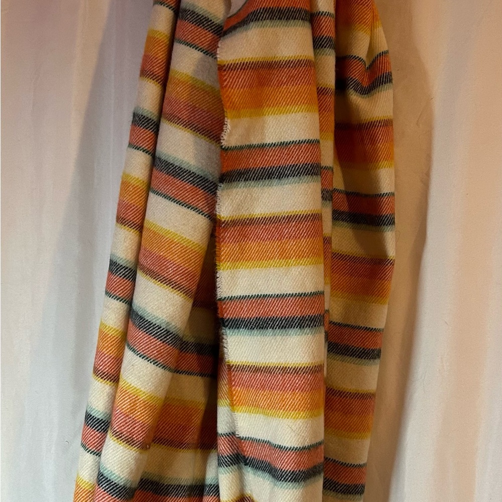 LL Bean Striped Multicolor Scarf - Picture 3 of 5